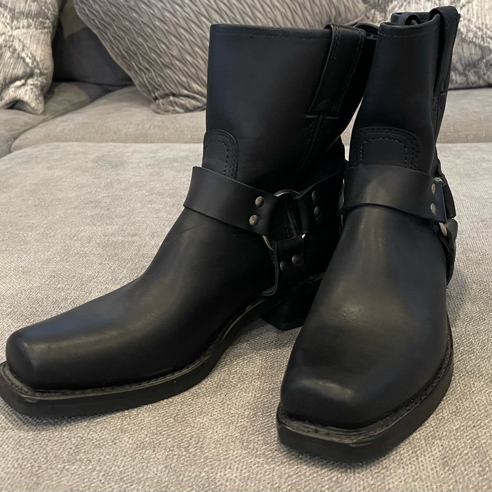 Frye Moto Harness Boots. Womens Size 9.5